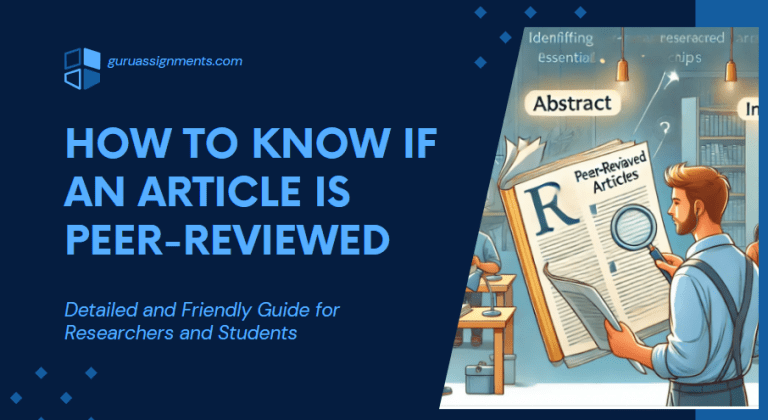 How to Know a Peer-reviewed Article