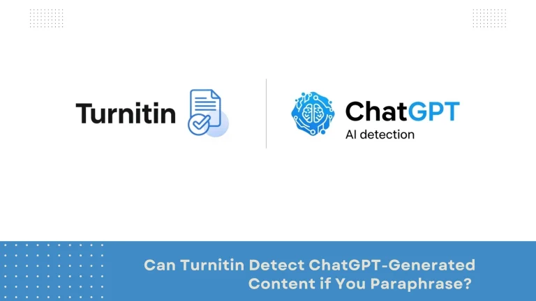 Can Turnitin detect ChatGPT if you paraphrase