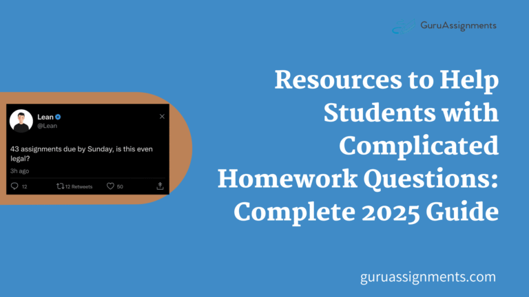 resources to help students with complicated homework questions